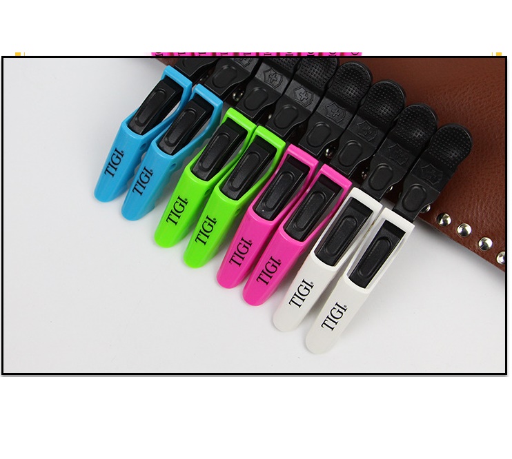 Set 10 Kẹp Tóc Cá Sấu Cao Cấp Logo TIGI TONY Guy