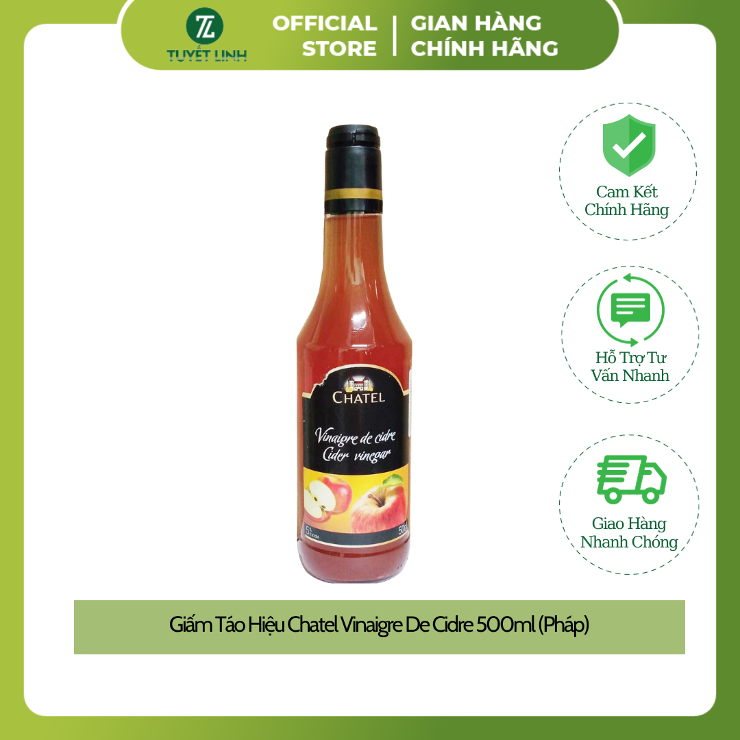 Giấm Táo Hiệu Chatel Vinaigre De Cidre 500ml (Pháp)