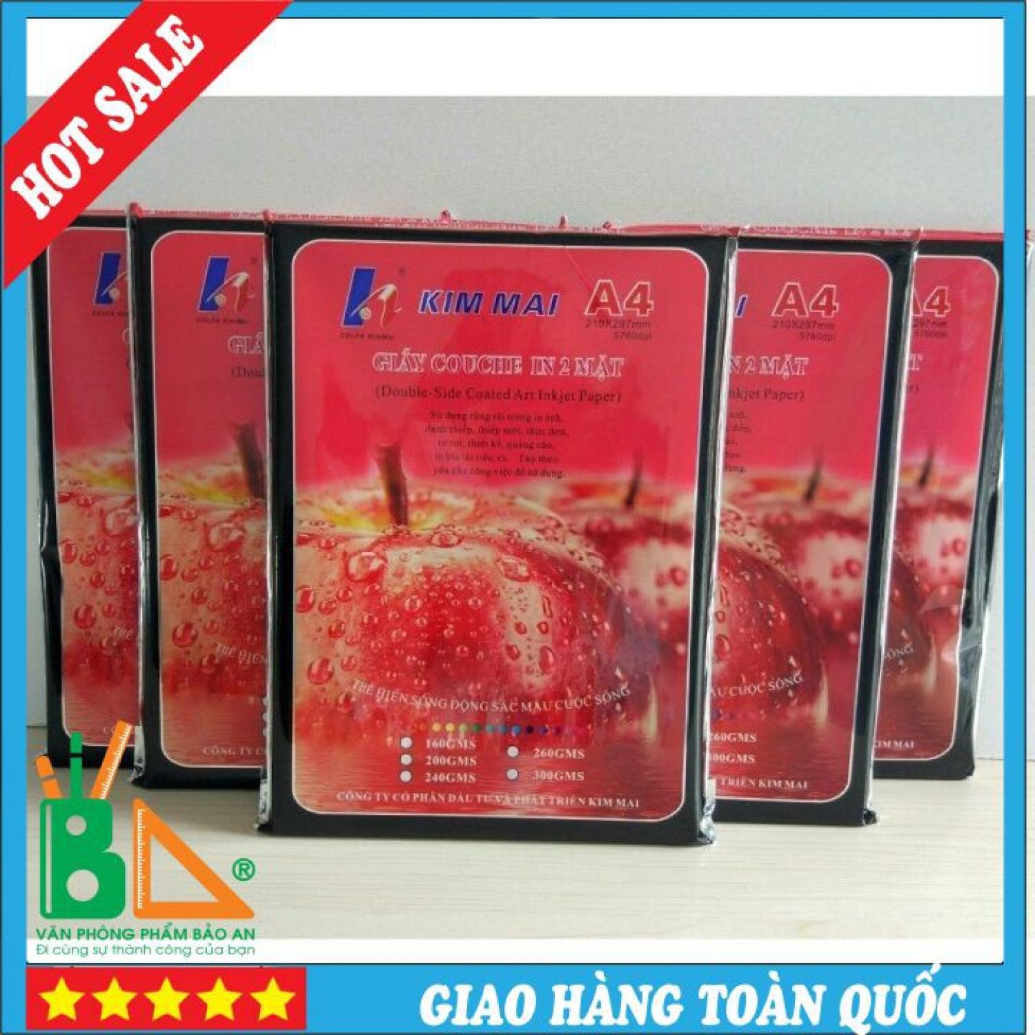 Giấy in ảnh 2 mặt bóng - giấy couche in ảnh kim mai - giấy a4 - đủ các cỡ