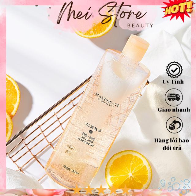 [GIẢM 5% ĐƠN 129K][HCM]Nước hoa hồng Maycreate VC Smoothing Moisturising Toner 500ml