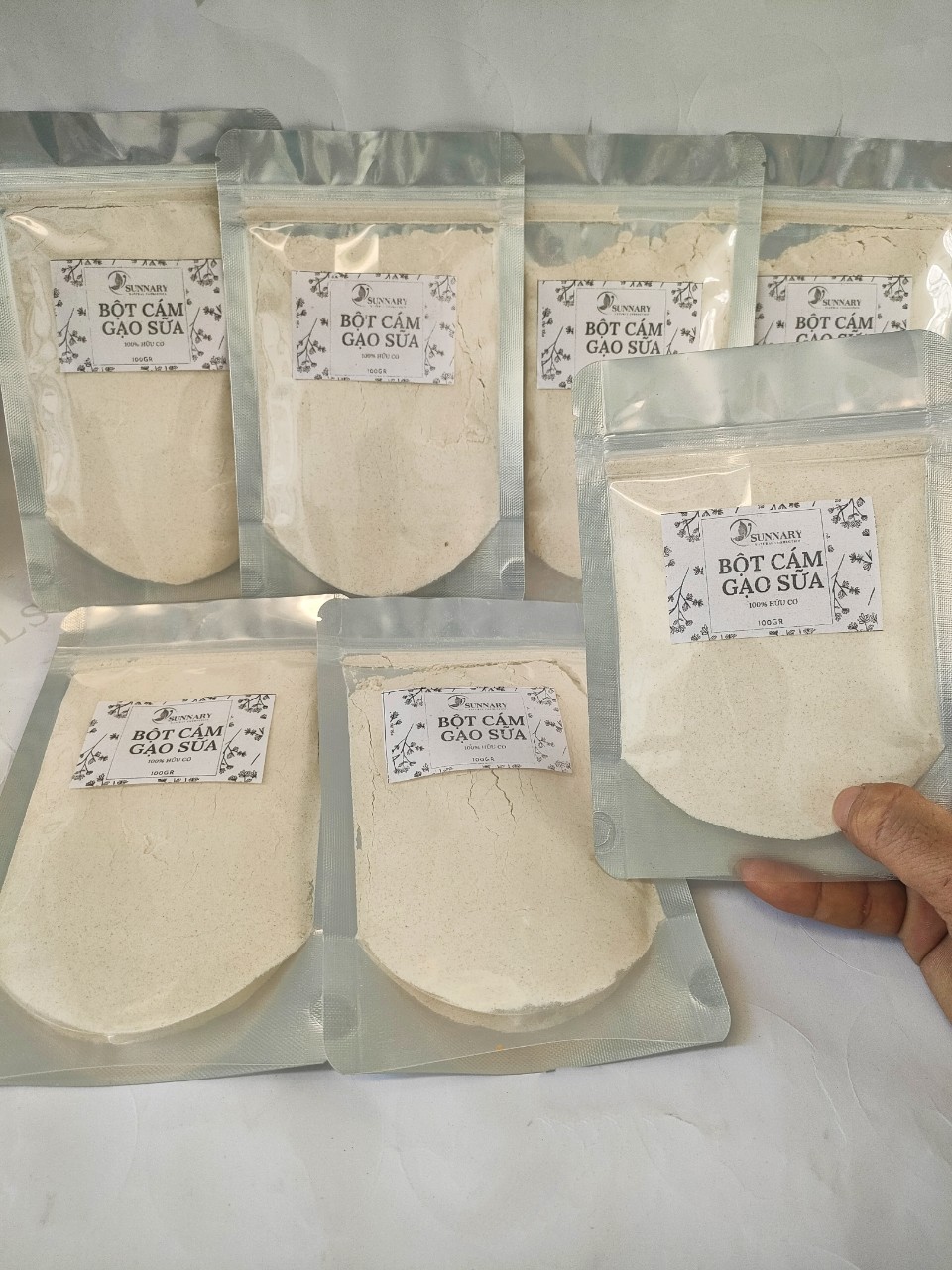 Bột cám gạo sữa non túi 100gr