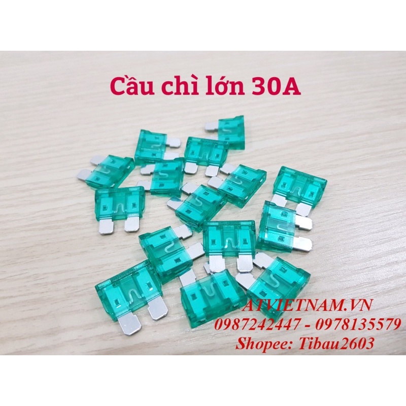 Cầu chì lớn 20A - 30A ( 1 bịch 10 cái)
