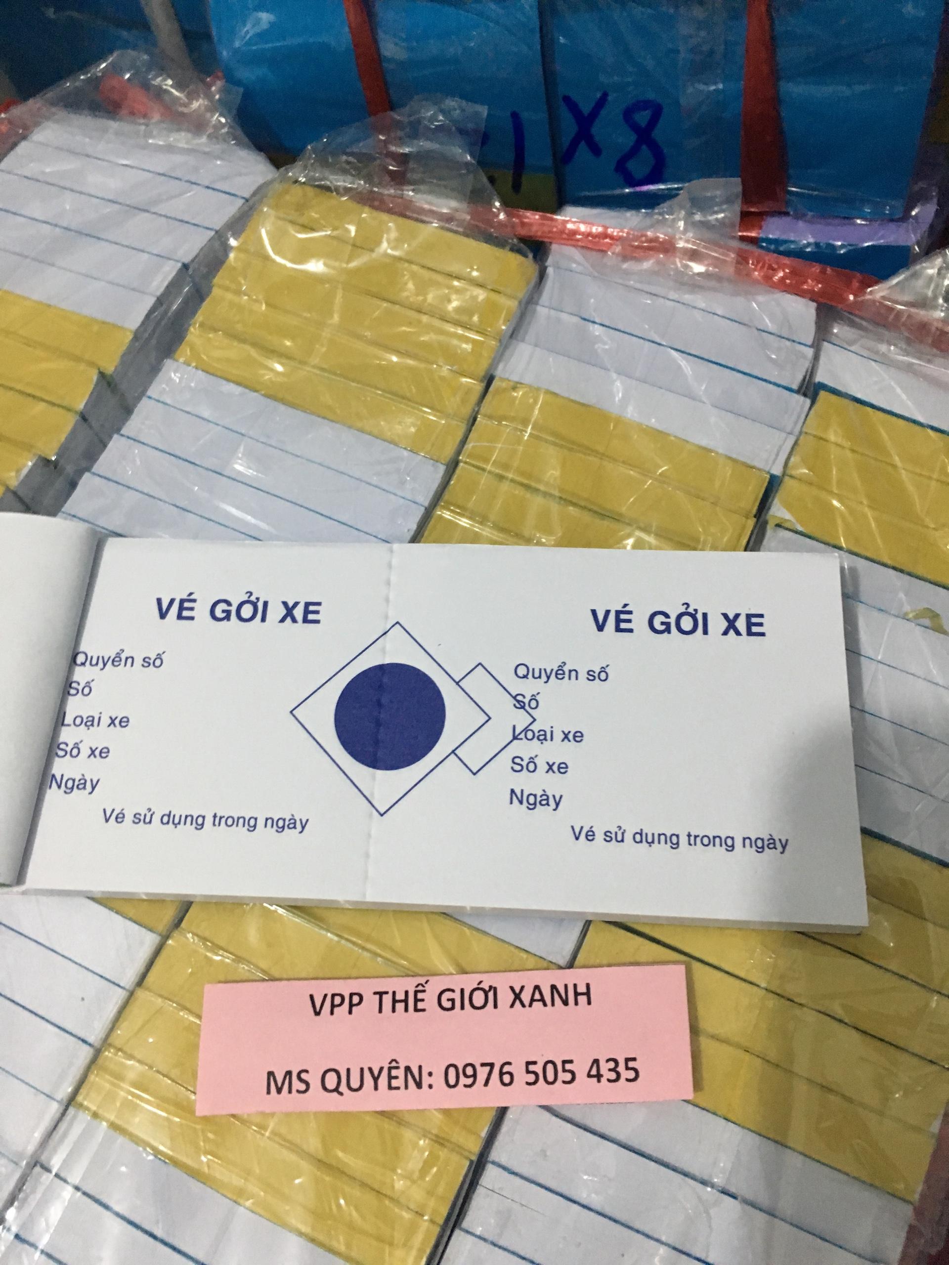 SET 10 CUỐN VÉ GỬI XE LOẠI TỐT