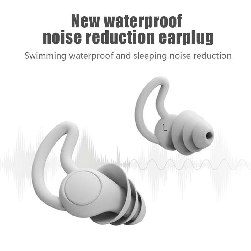 Nút bịt tai phong cách mới giảm tiếng ồn khi ngủ nút chống nút ồn silicone, tiếng giảm nước tai tiếng ngủ thấm bịt nút tai tai ồn, bịt giảm q6x9