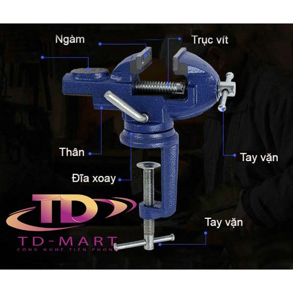 Ê Tô Kẹp Bàn 360 Độ V2