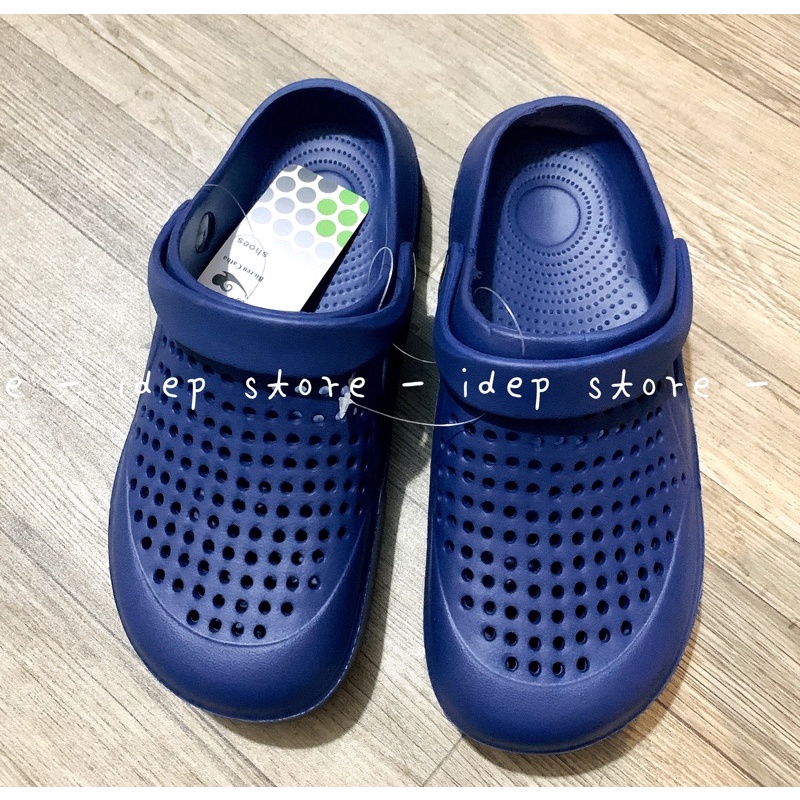 Dép sục unisex siêu nhẹ SL018 - Dép sục lỗ bít mũi nam nữ đi mưa siêu bền