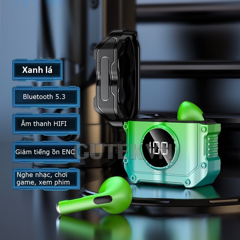 Tai nghe Bluetooth không dây Gaming M2 TWS 5.2 True Wireless cảm ứng chống nước pin trâu giá rẻ cho Android iOS