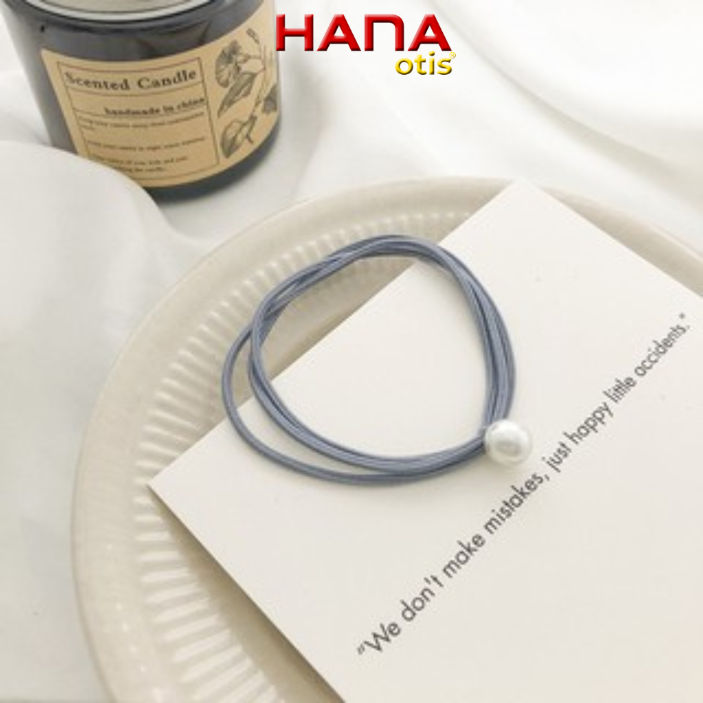 Buộc tóc đính đá nhân tạo 3 dây, NPP HANAotis