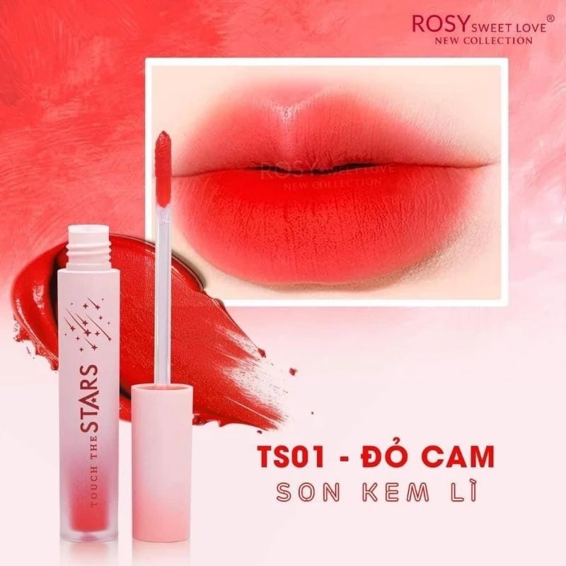 Son kem rosy không chì, lên màu chuẩn , mềm môi chính hãng
