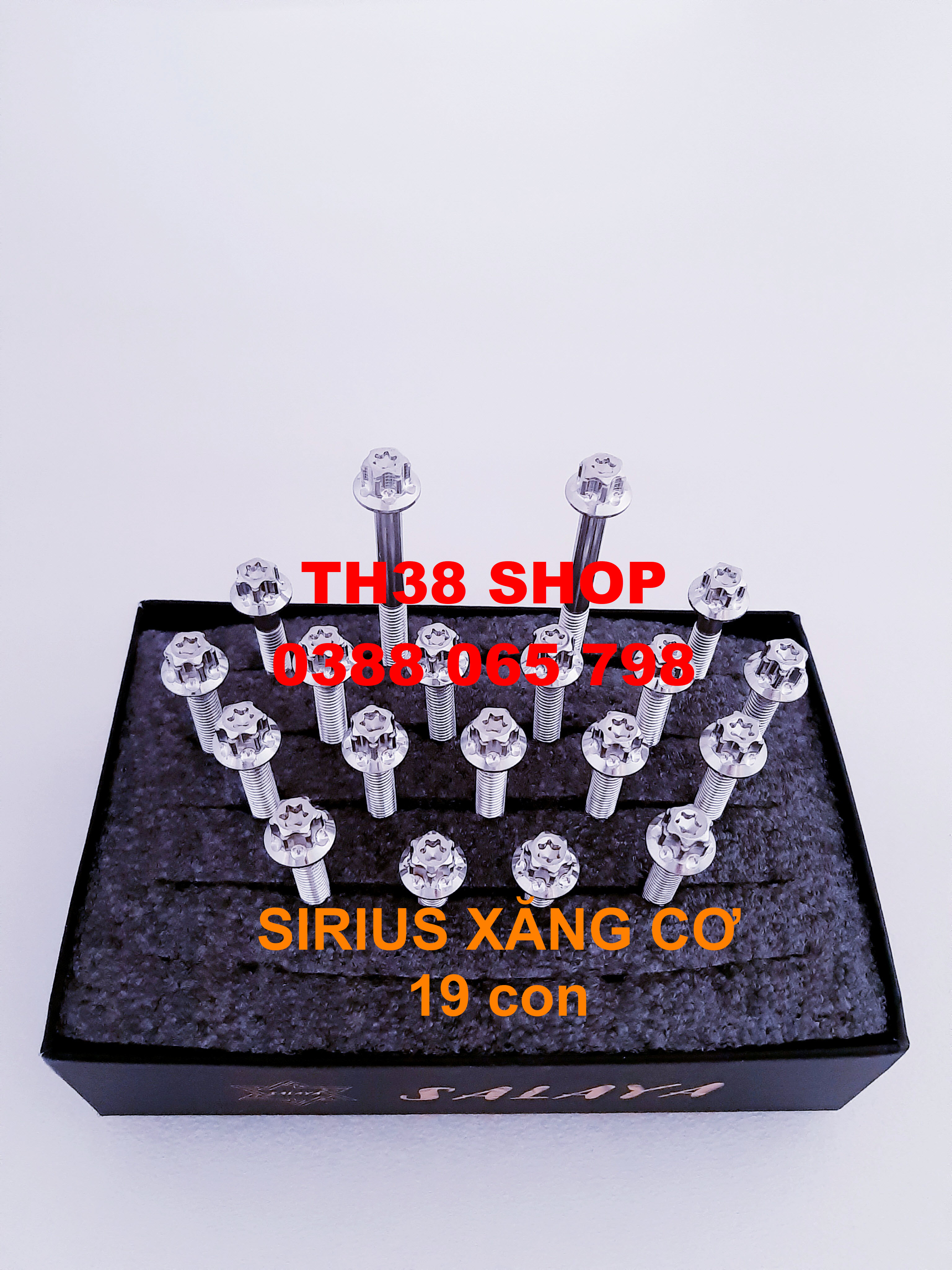 ốc lốc máy sirius xăng cơ salaya [bộ 19 con]