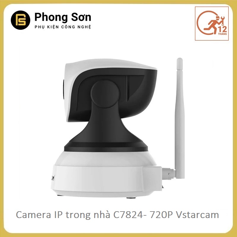 Camera wifi ip C7824 720P Vstarcam (Tặng thẻ 64GB)