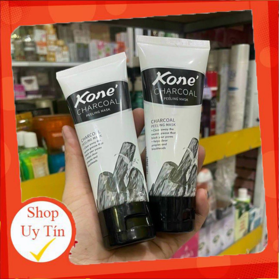Gel lột mụn than tre kone charcoal 90g lột sạch mụn cám , mụn đầu đen , se khít chân lông