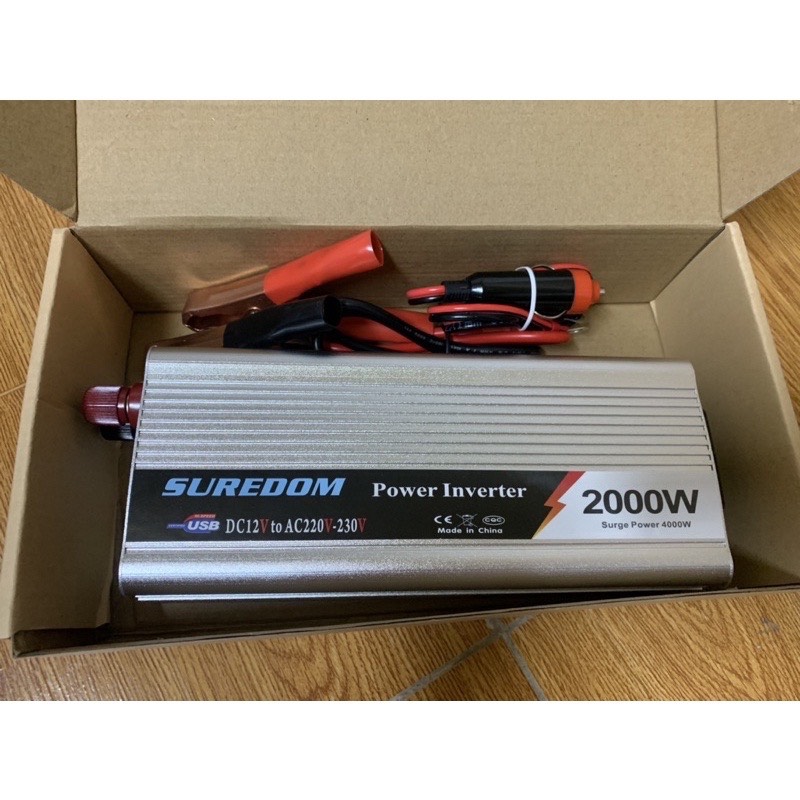 Bộ kich điện 12v lên 220v 2000W SUREDOM SIN CHUẨN- [HÀNG CHÍNH HÃNG]