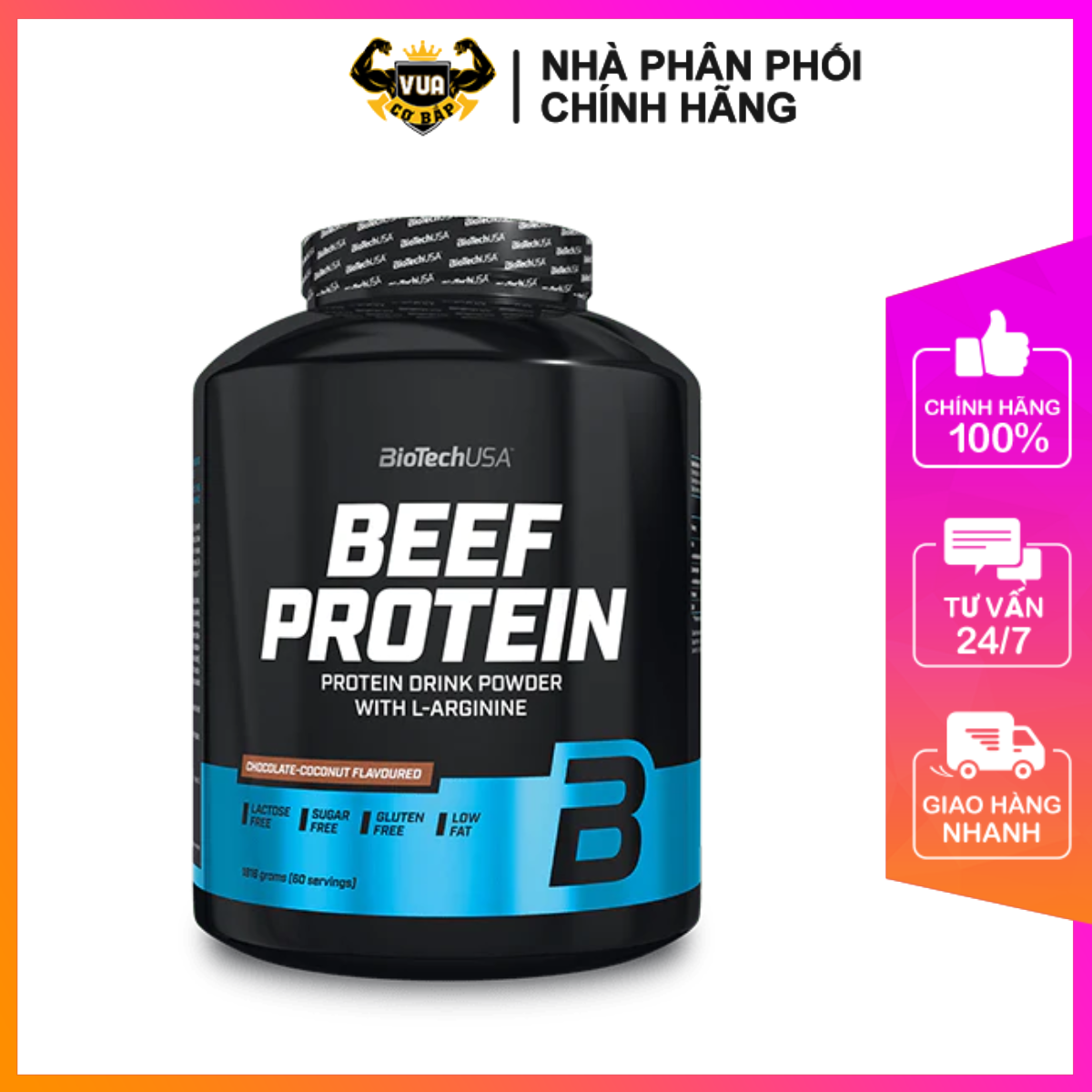 Sữa Tăng Cơ Whey Protein Hydrolyzed – Beef Protein BiotechUSA