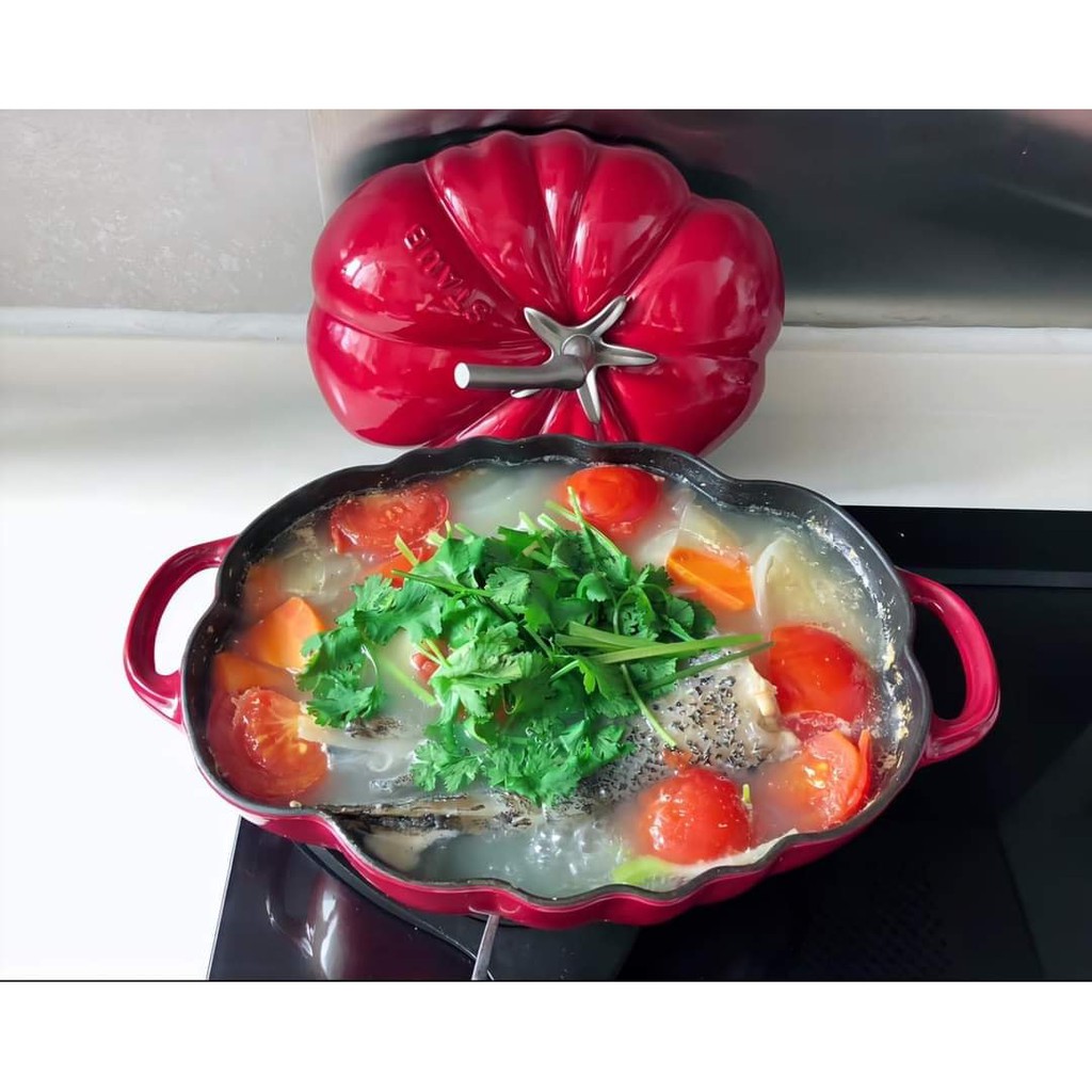(Hàng Đức) Nồi gang STAUB Cà chua 25cm