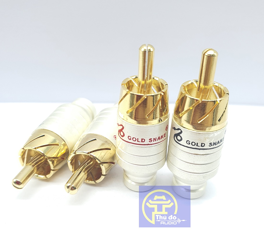 8 cái Jack AV Gold Snake | Jack RCA| Jack Hoa Sen | Jack Bông Sen