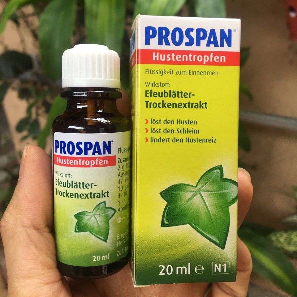 TINH CHẤT 20ML - Tinh Chất Ho Prospan Đức 20ML Dùng Cho trẻ Từ 1 Tuổi
