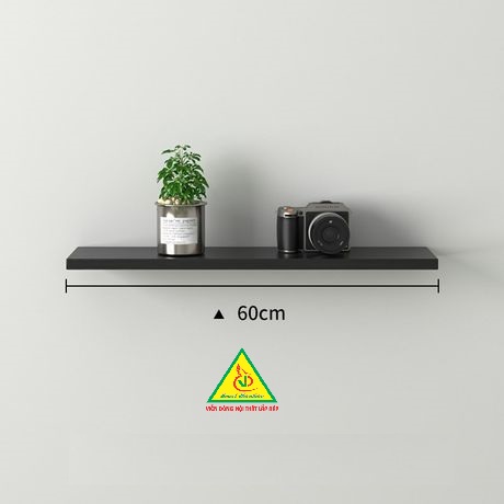 Kệ gỗ treo tường, kệ gỗ MDF lõi xanh chống ẩm , kết cấu dấu chân, kệ thanh ngang treo tường