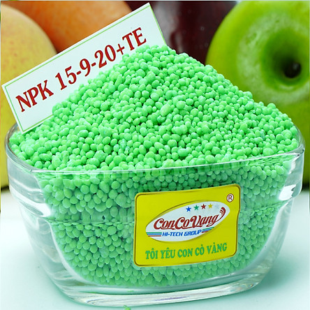 Phân bón NPK 15-9-20+TE Hi-Tech: RubyFerti  ( 1kg) - sản phẩm thuộc Tập Đoàn Phân Bón Con Cò Vàng