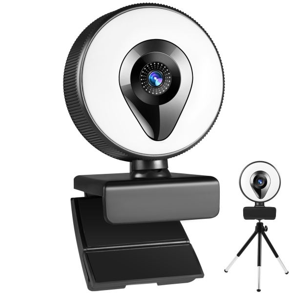 Bảng giá Webcam 1080 4K 2K  fill light Beauty autofocusWeb Cam USB PC Computer Microphone Desktop 360° Camera Video Widescreen Live Cam 800W Phong Vũ