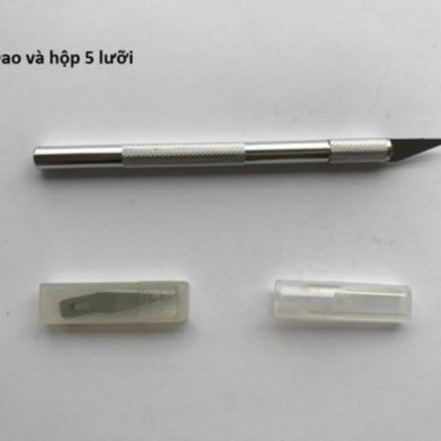 Dao trổ cán Bạc 6 lưỡi