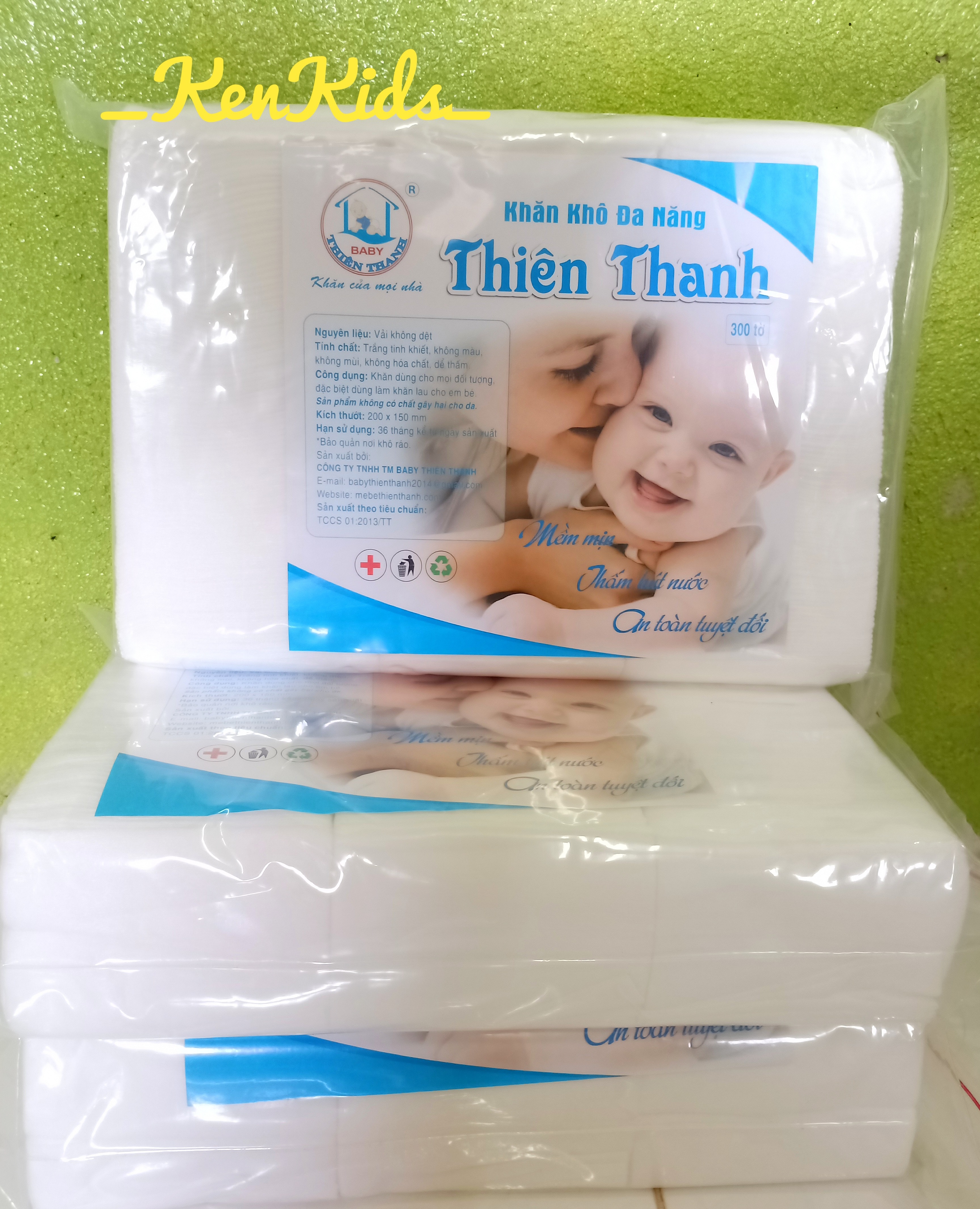 COMBO 3 Gói Khăn khô đa năng siêu mềm THIÊN THANH (900 tờ)