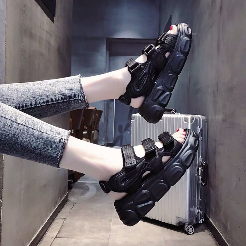 Sandal nữ 3 quai màu mới - Dép quai hậu nữ quai ngang đế bằng kiểu đế bánh mì siêu êm đế bệt phù hợp đi học đi chơi đi biển thời trang hàn quốc đẹp giá rẻ hot mùa hè 2020 giá rẻ