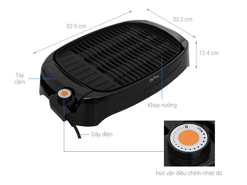 Bếp nướng điện Delites BN02 1800 W