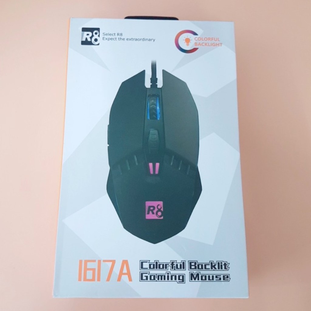 Chuột game 6D R8 1617A Led đa màu DPI 3200