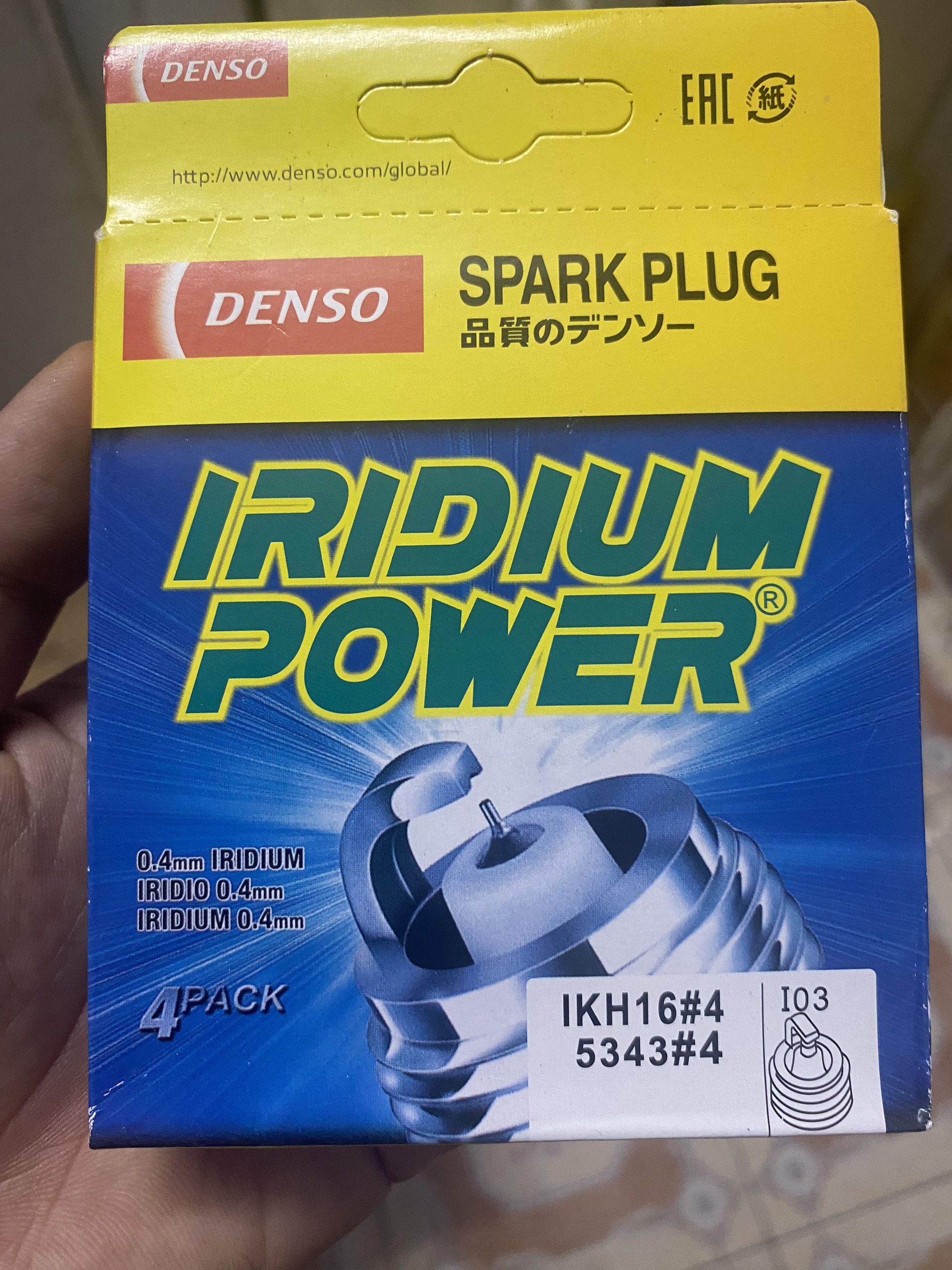 Bộ 4 Bugi DENSO Iridium  Cao Cấp Denso IKH16 IKH20 5344 Xe Toyota Innova Fortuner Hiace SONATA SANTAFE TUCSON SORENTO LEXUSS