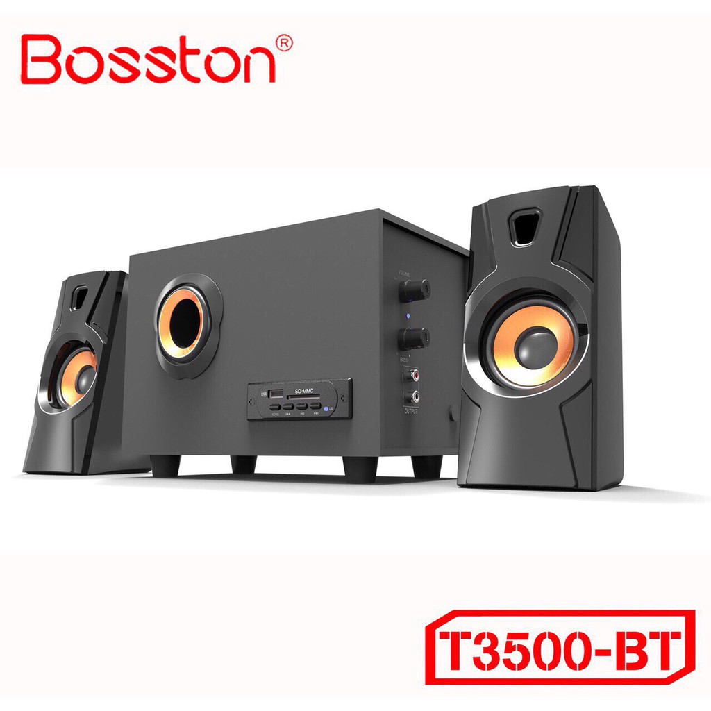 Loa vi tính 2.1 Bosston T3500-BT tích hợp Bluetooth Usb thẻ nhớ âm thanh mạnh mẽ -