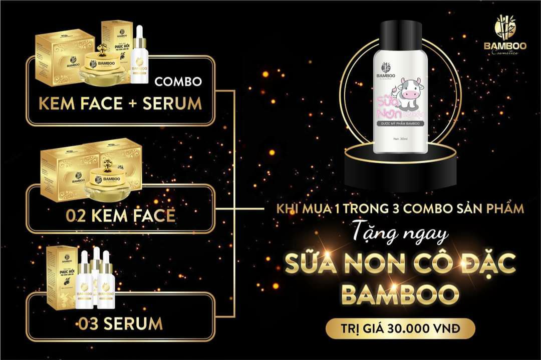 🔥NEW🔥COMBO KEM FACE,SERUM B5 + SỮA RỬA MẶT BAMBOO