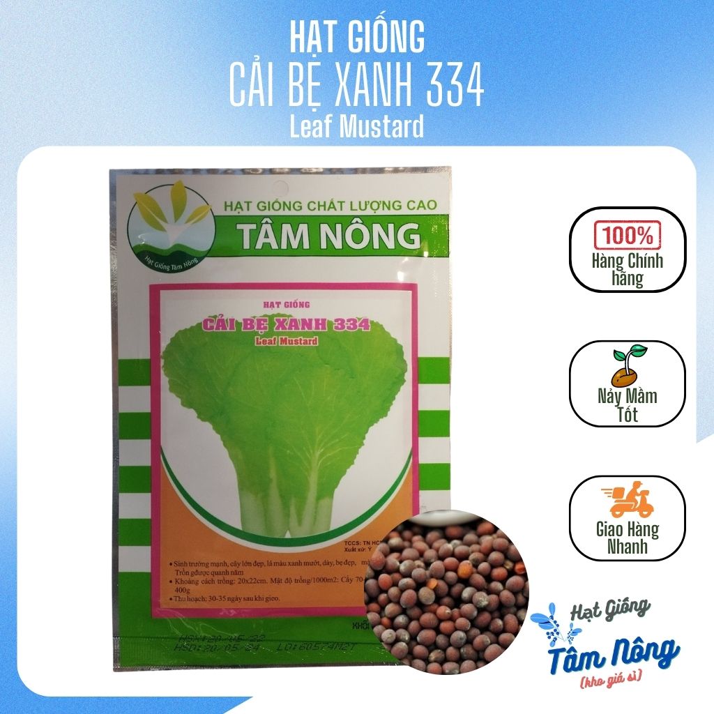 Hạt giống Cải bẹ xanh TN 334