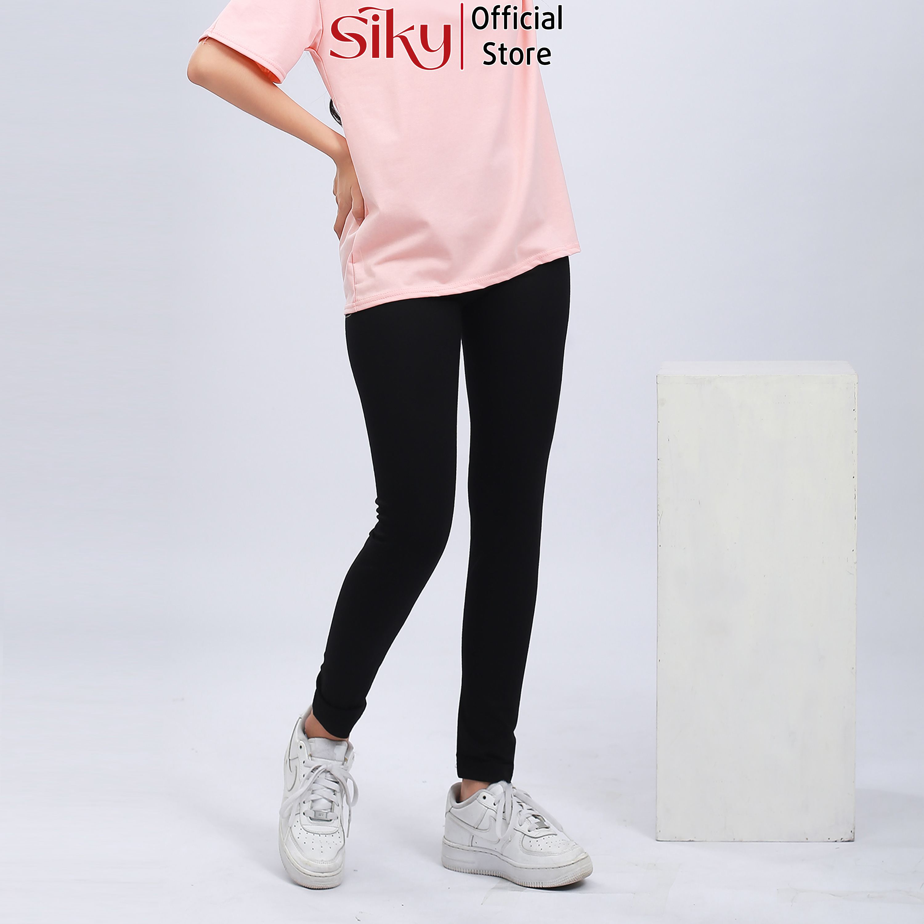 Quần legging lưng cao, nâng mông, co giãn 4 chiều - SIKY - QLG01