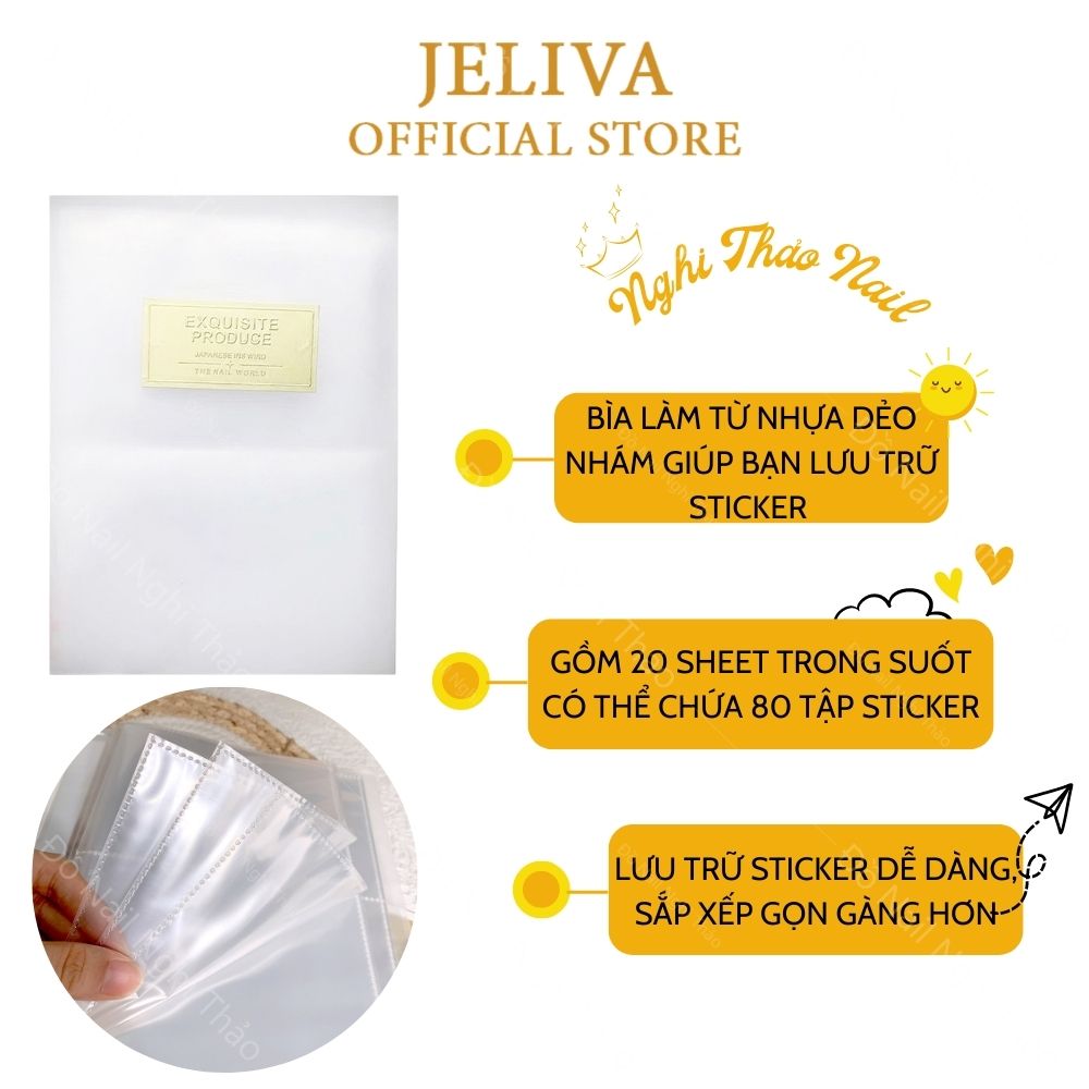 Sổ đựng sticker nail