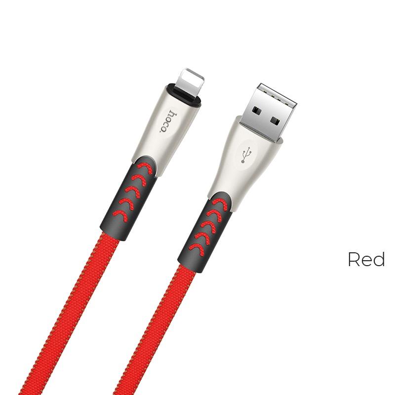 Cáp sạc Lightning Hoco U48 sạc nhanh 2.4A cho iPhone/iPad dài 1.2m