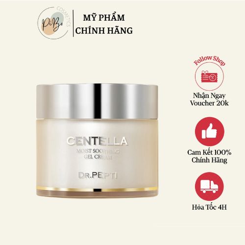 Kem dưỡng ẩm làm dịu da dr pepti centella moist soothing gel cream hàn quốc - 70ml