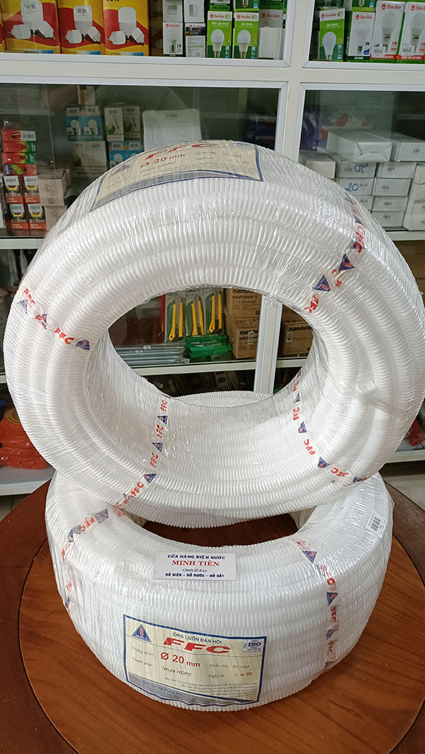10 mét Ống ruột gà thoát nước Ø20 dùng cho máy lạnh, ống thoát nước máy lạnh