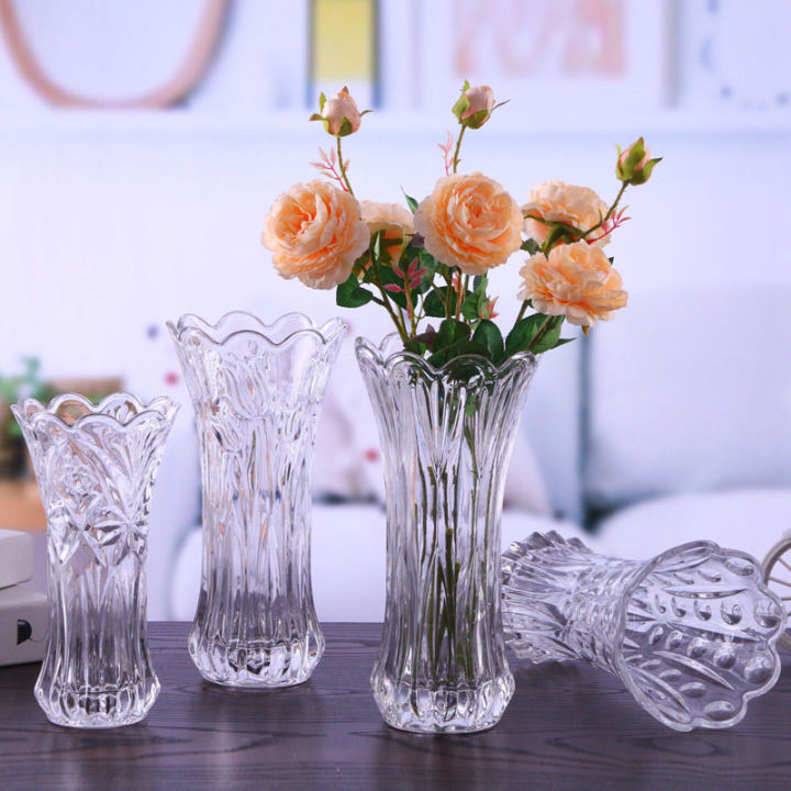Bình bông lọ hoa thủy tinh trang trí chiều cao 20cm dễ thương siêu cute
