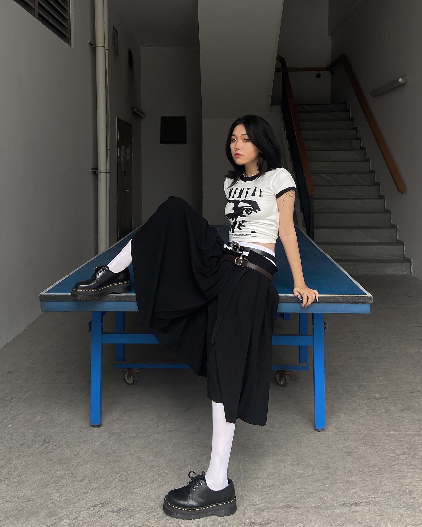Áo Thun Tay Ngắn Nữ MENTAL® Vision Vintage Tee