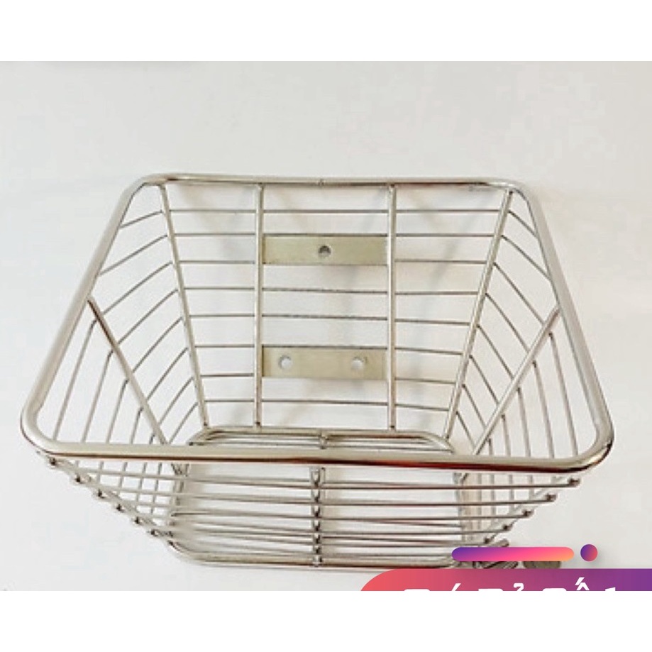 (Siêu rẻ) Rổ INOX gắn đầu xe các dòng xe WAVE/DREAM/WAVE RS/SIRIUS