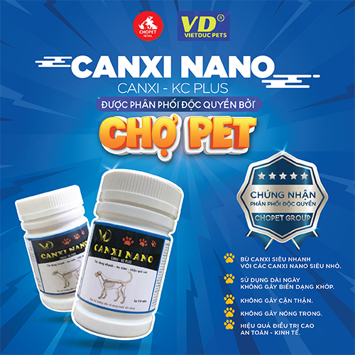 [HCM]Combo Canxi Nano + Chibi Powder cho chó mèo.