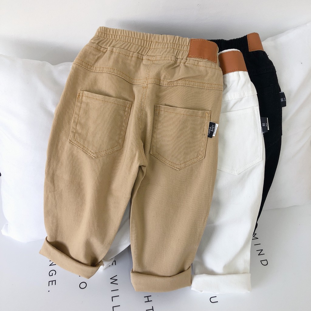 Quần Dài Cho Bé Trai Bé Gái Chất Kaki