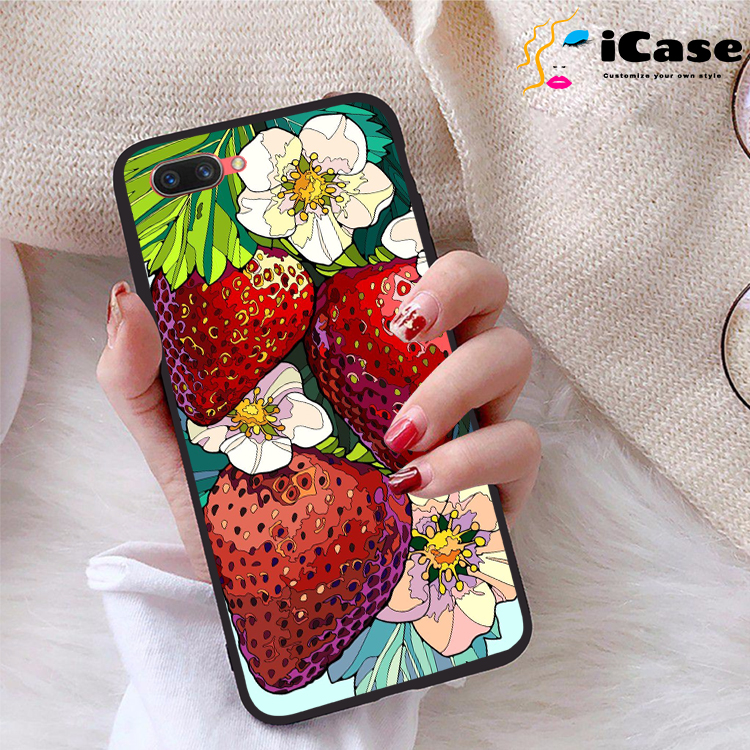 Ốp lưng Oppo A3S viền dẻo TPU BST Trái Cây
