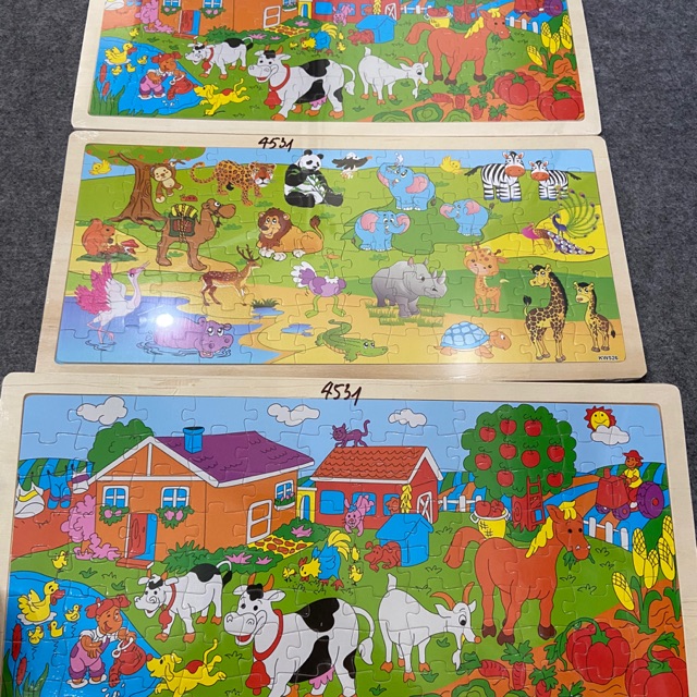 1 Tranh ghép gỗ 96 Mảnh
