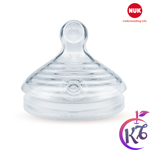 [FreeShipMAX] Bộ 2 Núm ty thay bình sữa NUK Nature Sense Silicone cổ rộng size 1M - 2 cái/vỹ - NU21494 (0-6 tháng) - num ti binh sua num vu thay binh sua co rong cho be