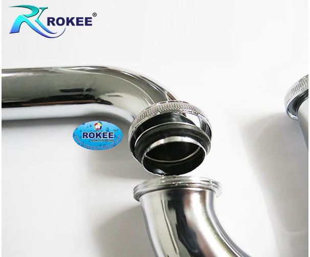 Bộ xả chậu rửa mặt lavabo Rokee - R331 (Trắng bạc)