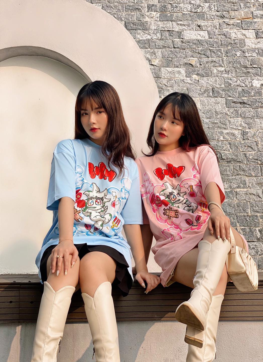 [FULLTAG CHÍNH HÃNG] Áo Thun BOBUI BEBIBO DRUNK ANGLES Fulltag | Chuẩn Cao Cấp 1:1 | TẶNG GIẤY THƠM