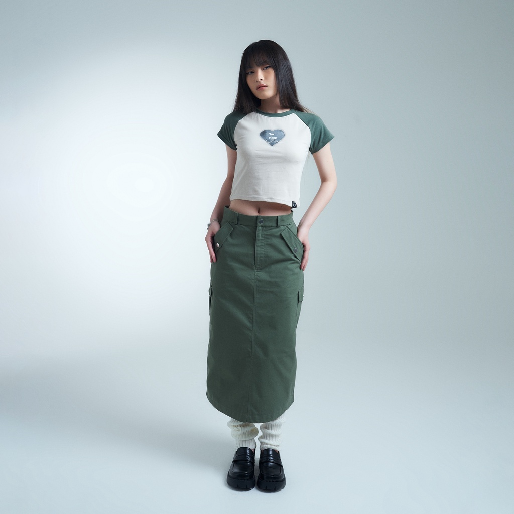 Áo Croptop PRADIES Blur Heart Phom Croptee