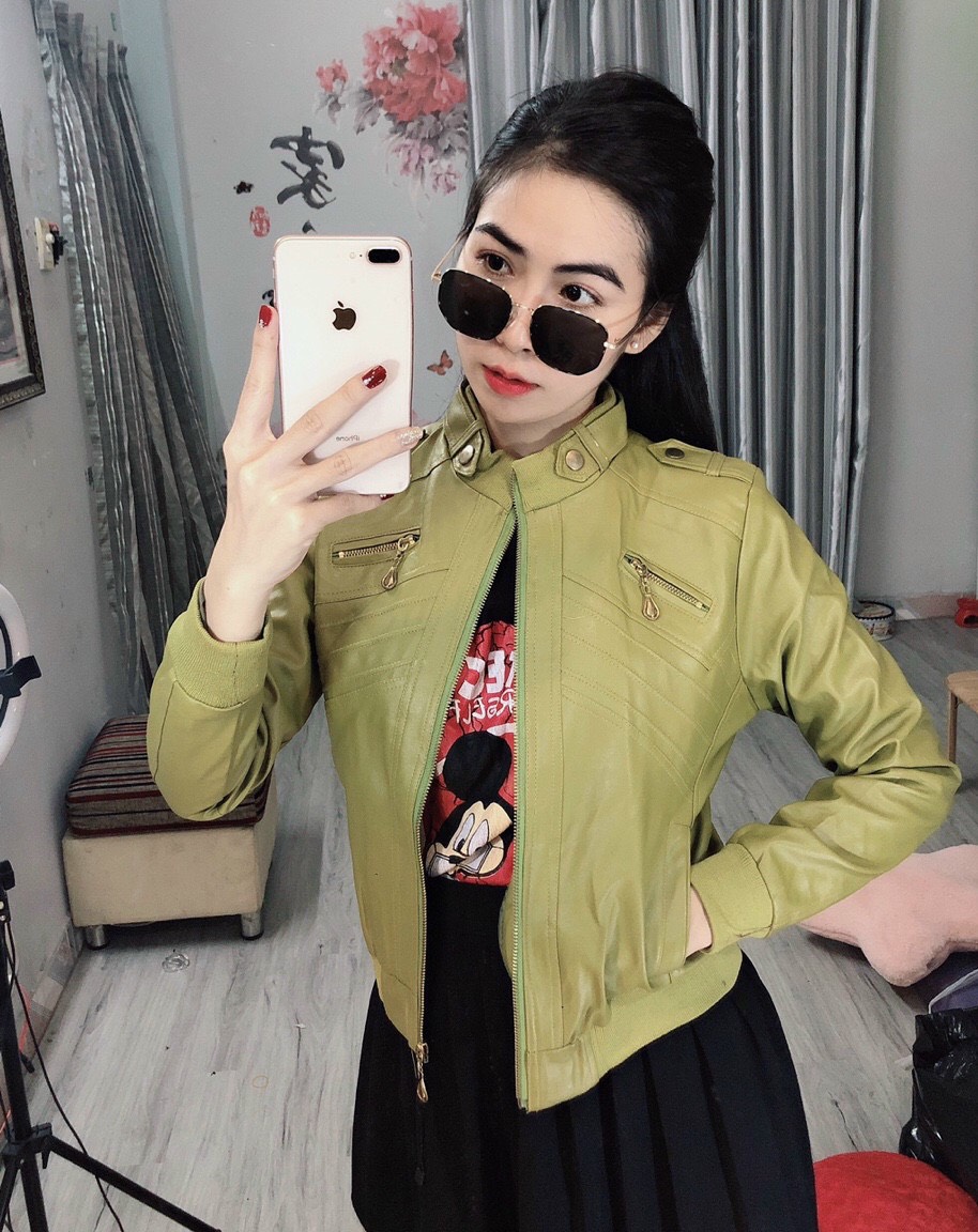 ÁO KHOÁC DA NỮ SIÊU HOT THỜI TRANG PA 1997